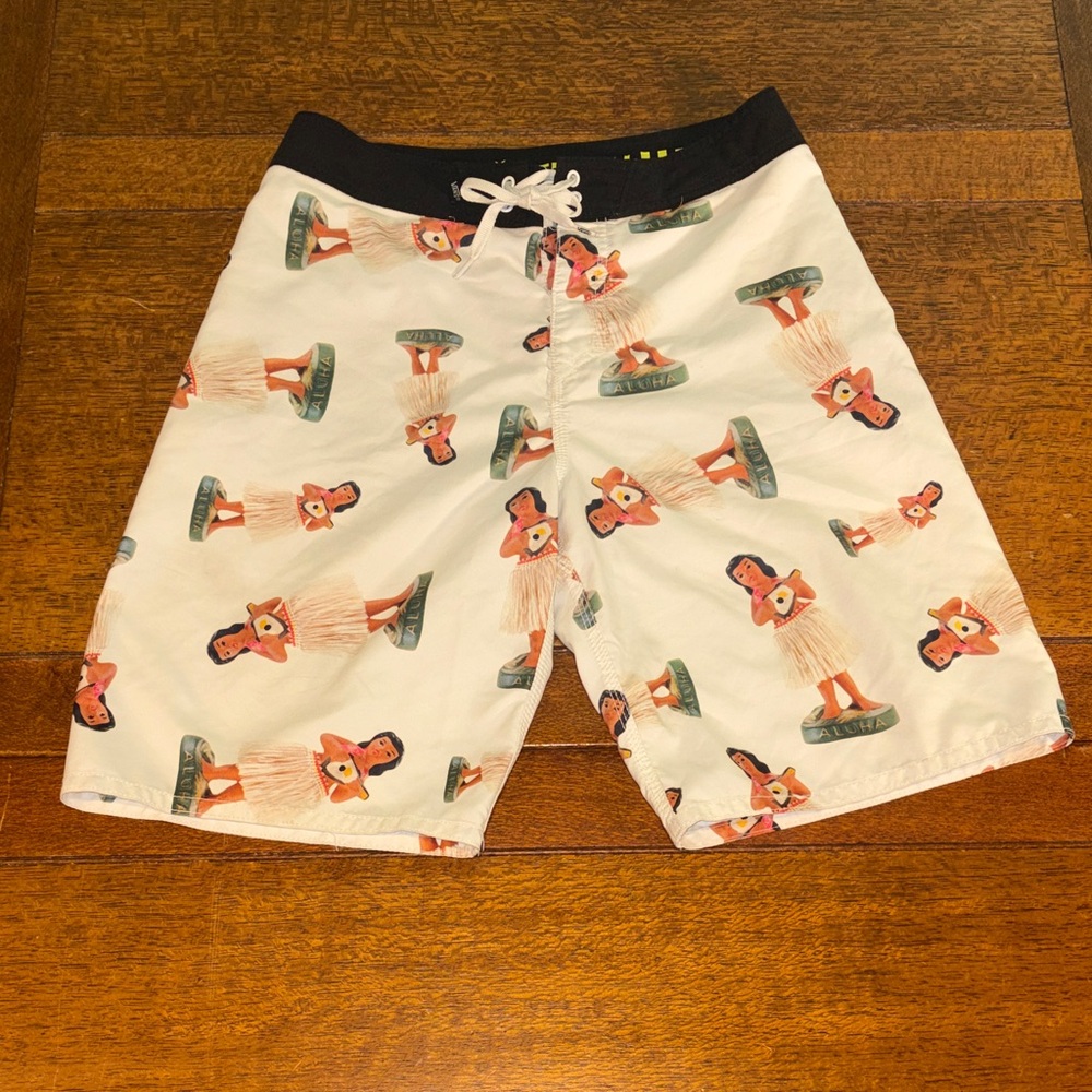 Vans Off The Walk Hula Girl Print Swim Shorts.  Waist size 30.  Great condition.